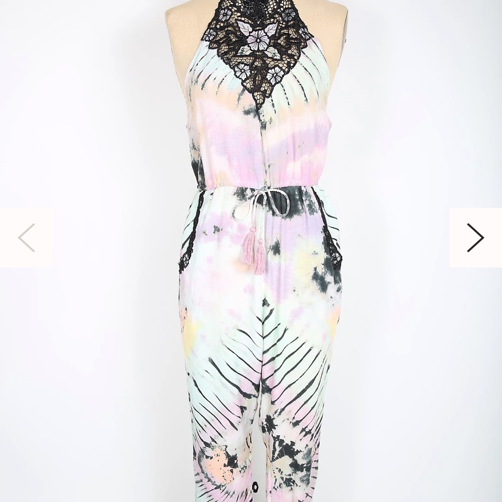 Spell Lucy In The Sky Jumpsuit Spell & The Gypsy Collective Tie Dye Lace